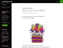 Tablet Screenshot of ageingdisgracefullyblog.com